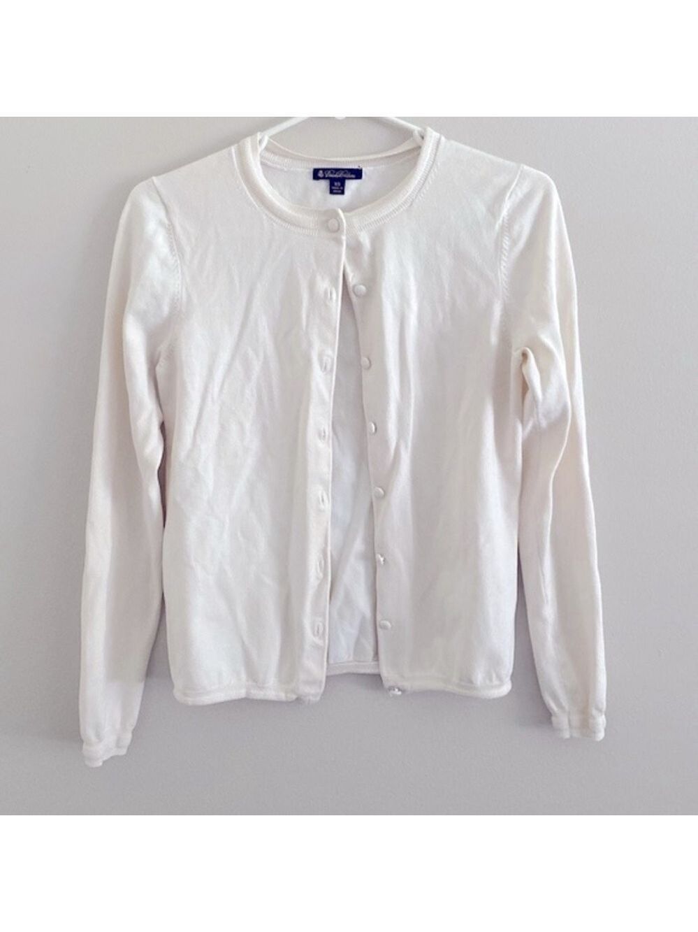 Brooks Brothers womens cream cardigan